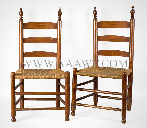 Child's Chairs, Bergen County, New Jersey
A matched pair
Circa 1790-1810, entire view